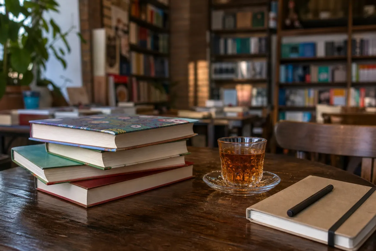 کتاب و چای در فضای فرهنگی کتابفروشی